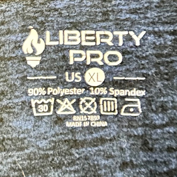 LIBERTY PRO Men’s Hoodie, Navy Blue, Size XL - Picture 6 of 6